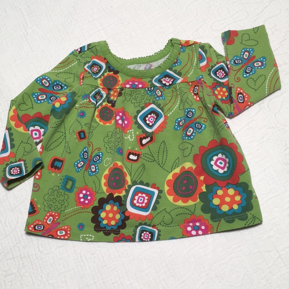 6-9m (6/$20) Boho Floral Long-Sleeved Top by Place
